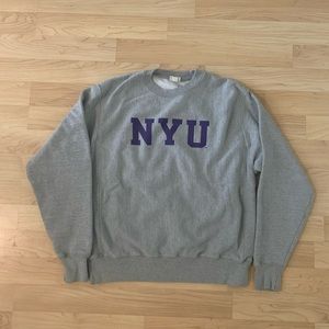 NYU CHAMPION CREWNECK SWEATSHIRT